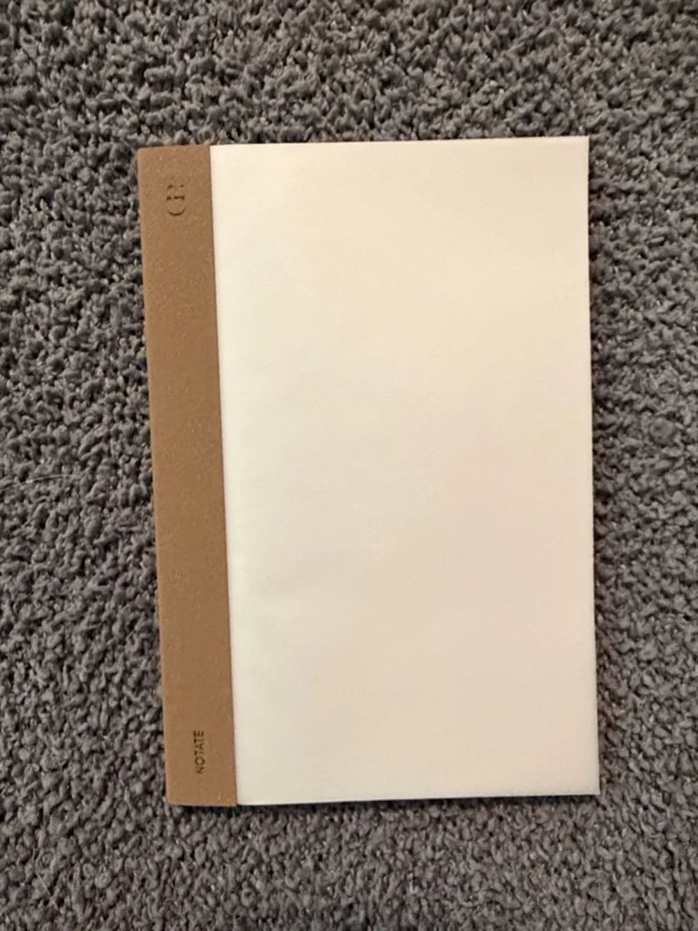 Classic Cream & Tan Hardcover Notebook Planner